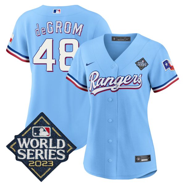 Women's Texas Rangers 2023 World Series Baseball Jersey V2 - All Stitched - Image 39