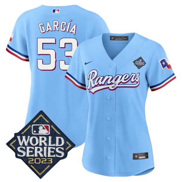 Women's Texas Rangers 2023 World Series Baseball Jersey V2 - All Stitched - Image 41