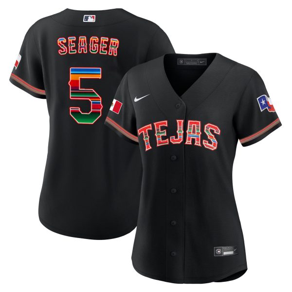 Women's Texas Rangers Mexican Jersey - All Stitched - Image 3