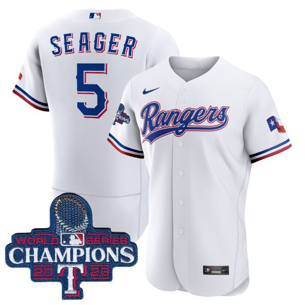 Men's Texas Rangers 2023 World Series Champions Flex Base Jersey - All Stitched - Image 19