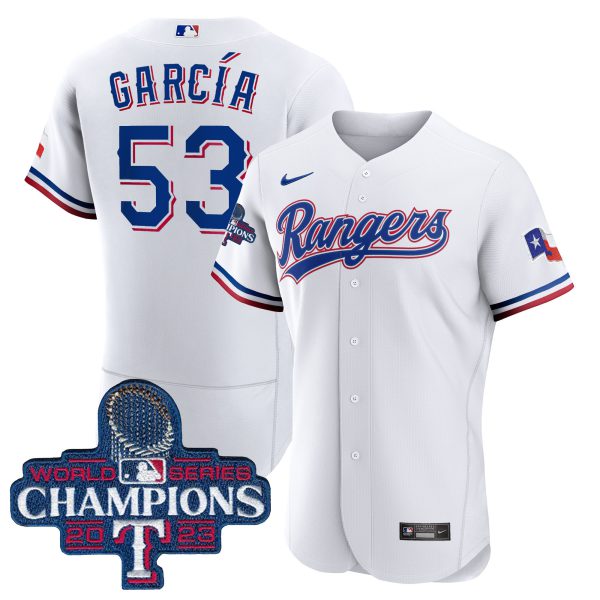Men's Texas Rangers 2023 World Series Champions Flex Base Jersey - All Stitched - Image 22