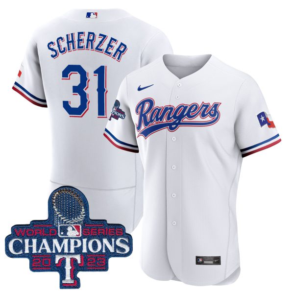 Men's Texas Rangers 2023 World Series Champions Flex Base Jersey - All Stitched - Image 26