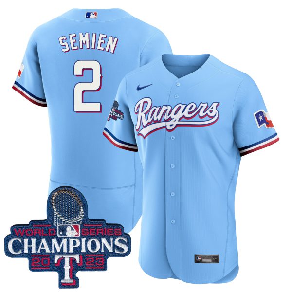 Men's Texas Rangers 2023 World Series Champions Flex Base Jersey - All Stitched - Image 38