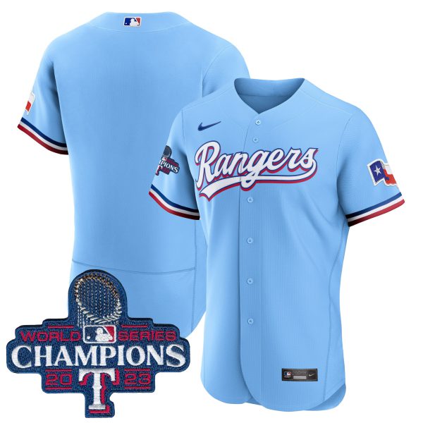 Men's Texas Rangers 2023 World Series Champions Flex Base Jersey - All Stitched - Image 45