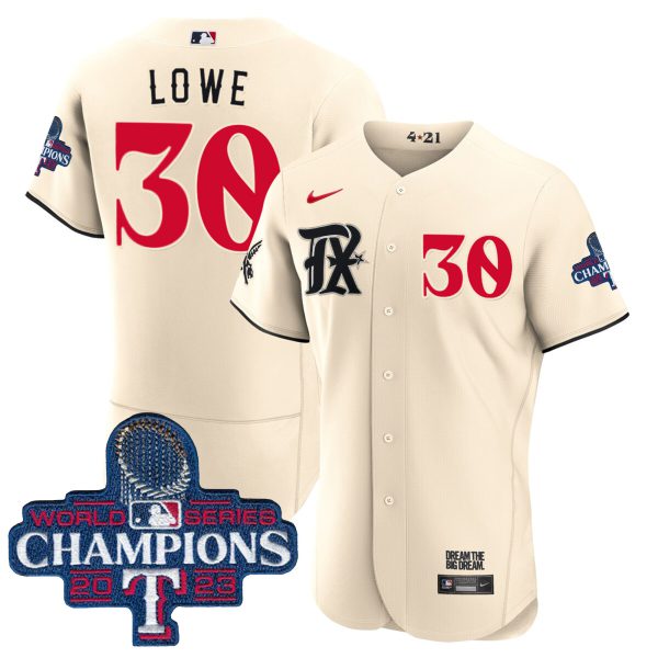 Men's Texas Rangers 2023 World Series Champions City Connect Flex Base Jersey - All Stitched - Image 3