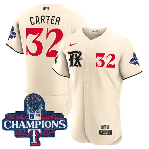 Men's Texas Rangers 2023 World Series Champions City Connect Flex Base Jersey - All Stitched - Image 6