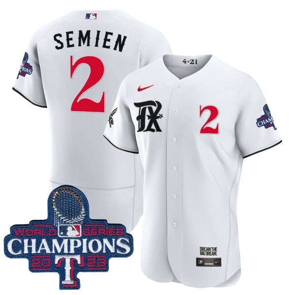 Men's Texas Rangers 2023 World Series Champions City Connect Flex Base Jersey - All Stitched - Image 11