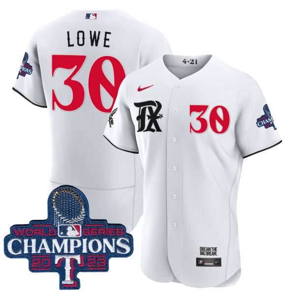 Men's Texas Rangers 2023 World Series Champions City Connect Flex Base Jersey - All Stitched - Image 12
