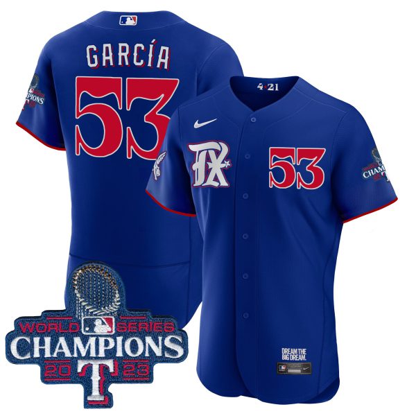 Men's Texas Rangers 2023 World Series Champions City Connect Flex Base Jersey - All Stitched - Image 22