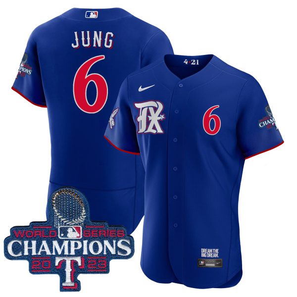 Men's Texas Rangers 2023 World Series Champions City Connect Flex Base Jersey - All Stitched - Image 23
