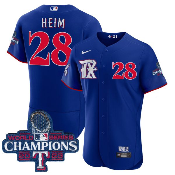 Men's Texas Rangers 2023 World Series Champions City Connect Flex Base Jersey - All Stitched - Image 25