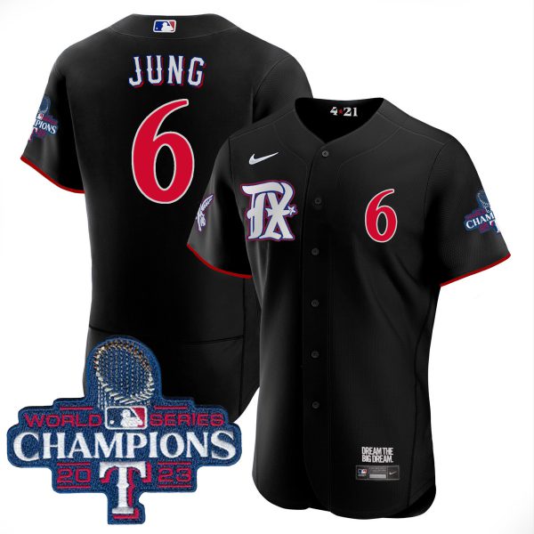 Men's Texas Rangers 2023 World Series Champions City Connect Flex Base Jersey - All Stitched - Image 32