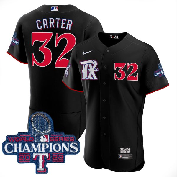 Men's Texas Rangers 2023 World Series Champions City Connect Flex Base Jersey - All Stitched - Image 33
