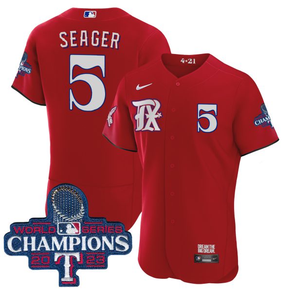 Men's Texas Rangers 2023 World Series Champions City Connect Flex Base Jersey - All Stitched - Image 37