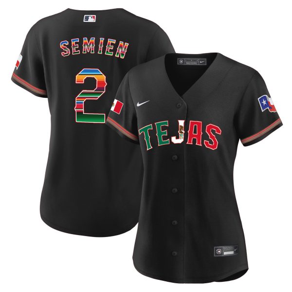 Women's Texas Rangers Mexico Flag Jersey - All Stitched - Image 5