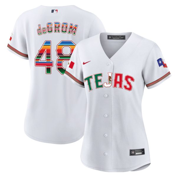 Women's Texas Rangers Mexico Flag Jersey - All Stitched - Image 20