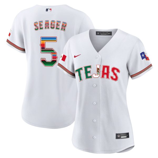 Women's Texas Rangers Mexico Flag Jersey - All Stitched - Image 22