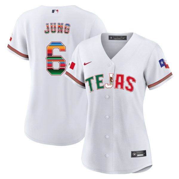 Women's Texas Rangers Mexico Flag Jersey - All Stitched - Image 26