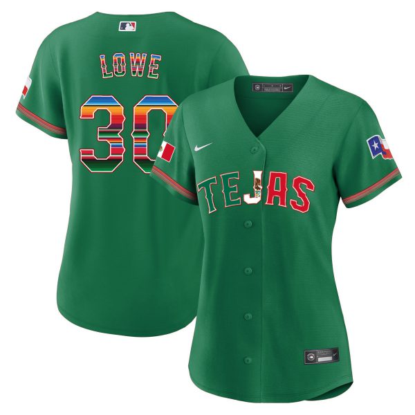 Women's Texas Rangers Mexico Flag Jersey - All Stitched - Image 33