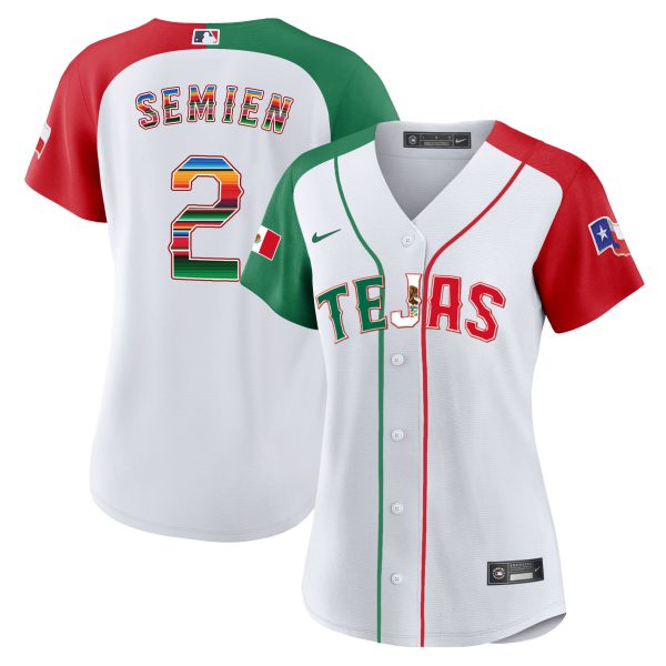 Women's Texas Rangers Mexico Flag Jersey - All Stitched - Image 41
