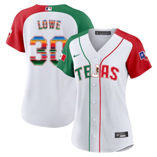 Women's Texas Rangers Mexico Flag Jersey - All Stitched - Image 42