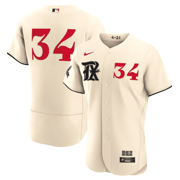 Men's Texas Rangers 2023 City Connect Collection Jersey - All Stitched - Image 4