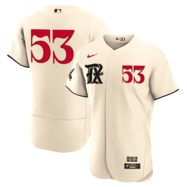 Men's Texas Rangers 2023 City Connect Collection Jersey - All Stitched - Image 6