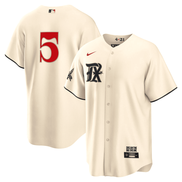 Men's Texas Rangers 2023 City Connect Collection Jersey - All Stitched - Image 9