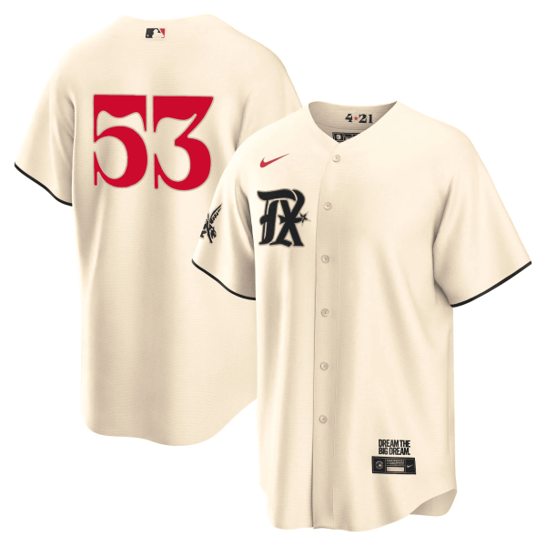 Men's Texas Rangers 2023 City Connect Collection Jersey - All Stitched - Image 13