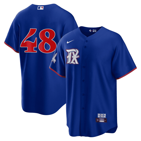 Men's Texas Rangers 2023 City Connect Collection Jersey - All Stitched - Image 36