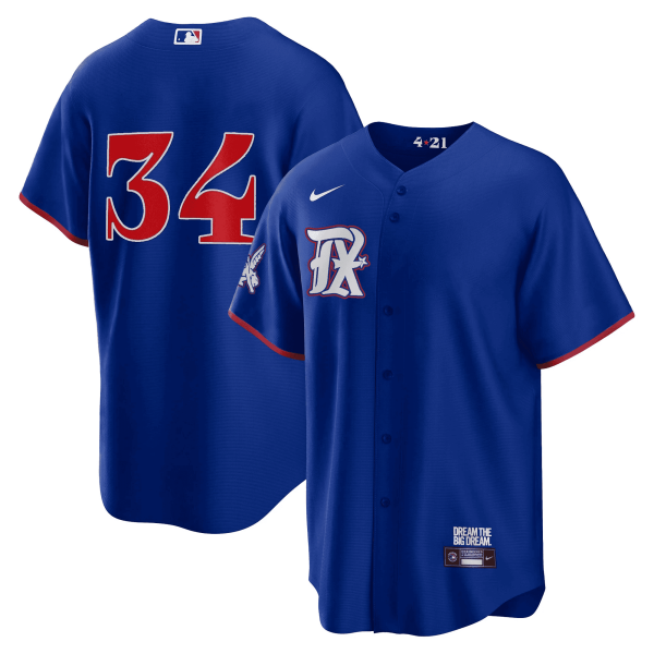 Men's Texas Rangers 2023 City Connect Collection Jersey - All Stitched - Image 39