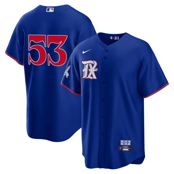 Men's Texas Rangers 2023 City Connect Collection Jersey - All Stitched - Image 41