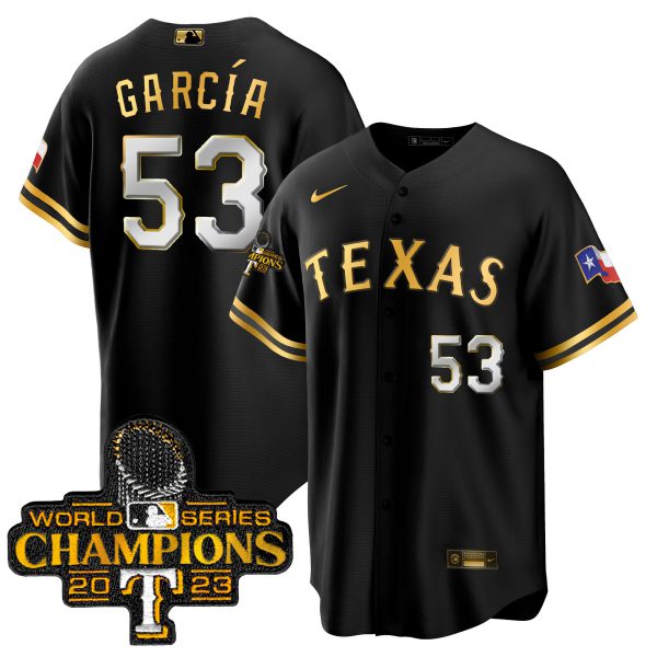 Men's Texas Rangers 2023 World Series Champions Cool Base Jersey - All Stitched - Image 4