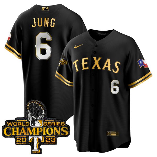 Men's Texas Rangers 2023 World Series Champions Cool Base Jersey - All Stitched - Image 5