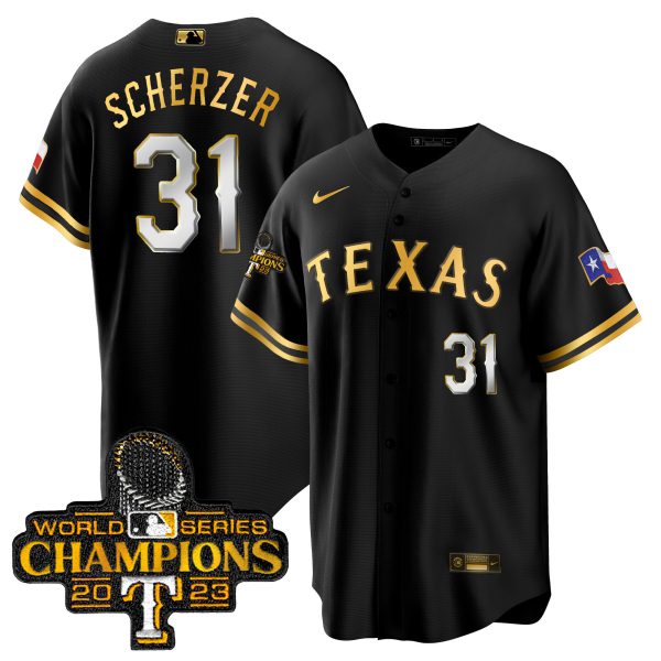 Men's Texas Rangers 2023 World Series Champions Cool Base Jersey - All Stitched - Image 8