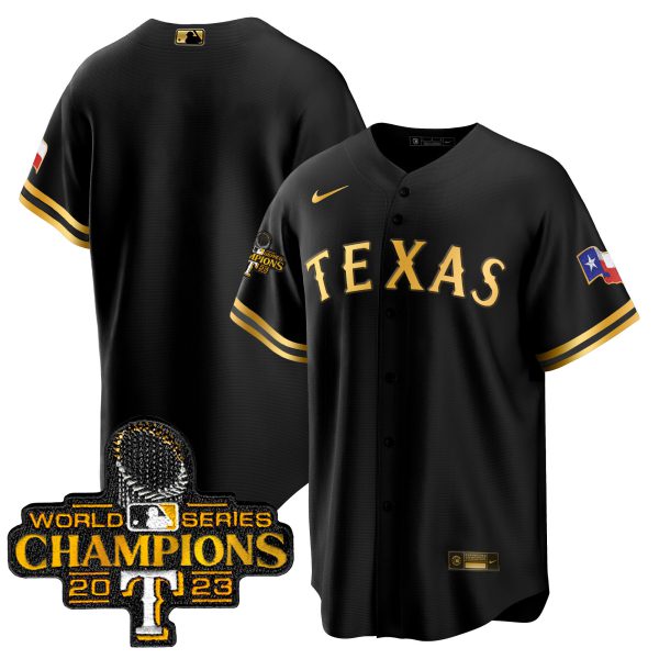 Men's Texas Rangers 2023 World Series Champions Cool Base Jersey - All Stitched - Image 9
