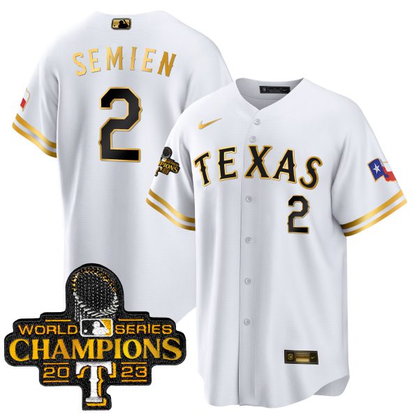Men's Texas Rangers 2023 World Series Champions Cool Base Jersey - All Stitched - Image 11