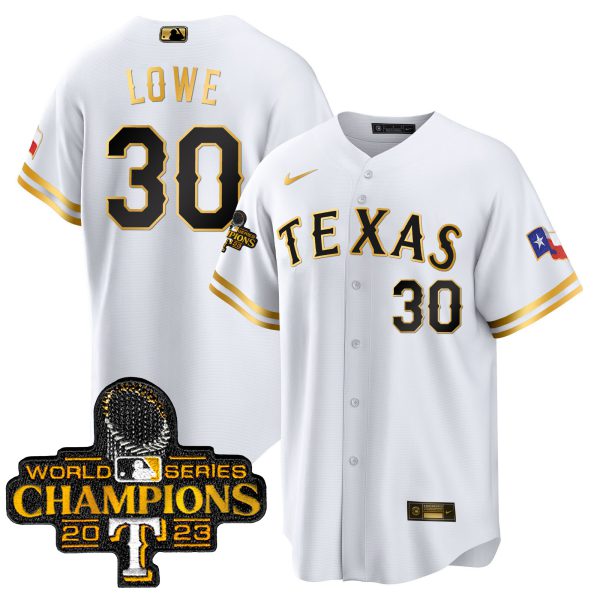 Men's Texas Rangers 2023 World Series Champions Cool Base Jersey - All Stitched - Image 12