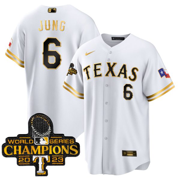 Men's Texas Rangers 2023 World Series Champions Cool Base Jersey - All Stitched - Image 14