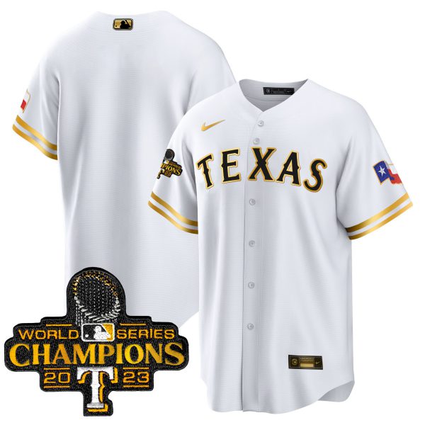 Men's Texas Rangers 2023 World Series Champions Cool Base Jersey - All Stitched - Image 18