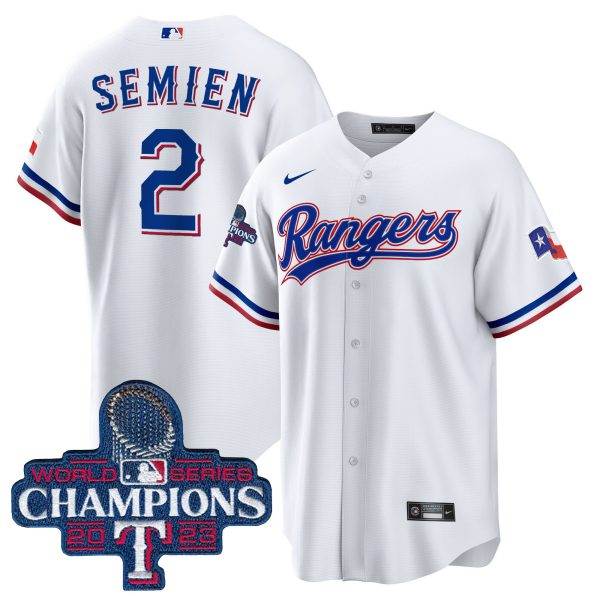 Men's Texas Rangers 2023 World Series Champions Cool Base Jersey - All Stitched - Image 20