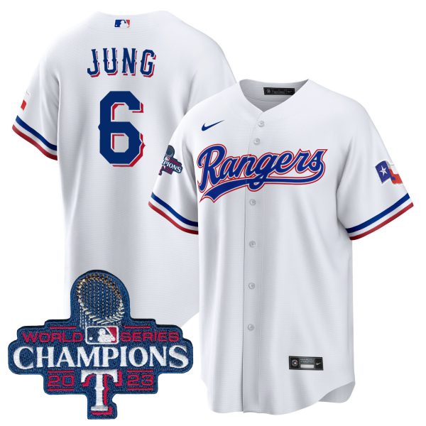 Men's Texas Rangers 2023 World Series Champions Cool Base Jersey - All Stitched - Image 23
