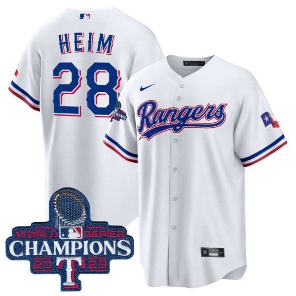 Men's Texas Rangers 2023 World Series Champions Cool Base Jersey - All Stitched - Image 25
