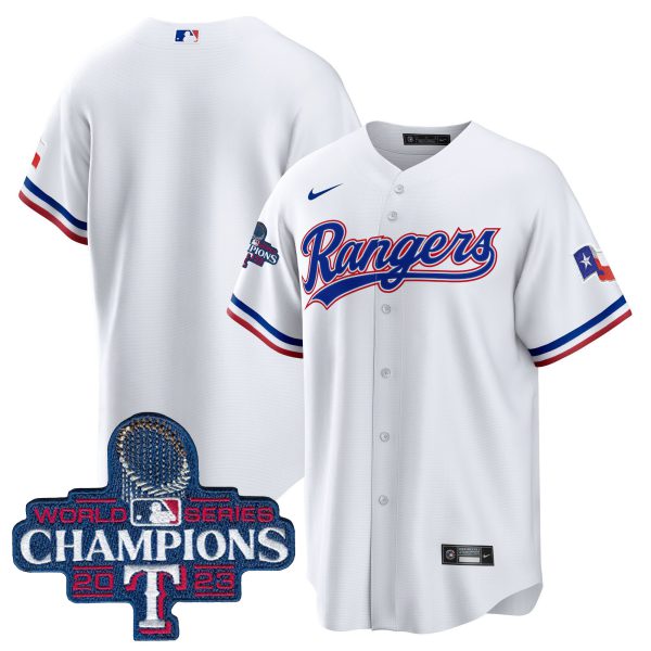 Men's Texas Rangers 2023 World Series Champions Cool Base Jersey - All Stitched - Image 27