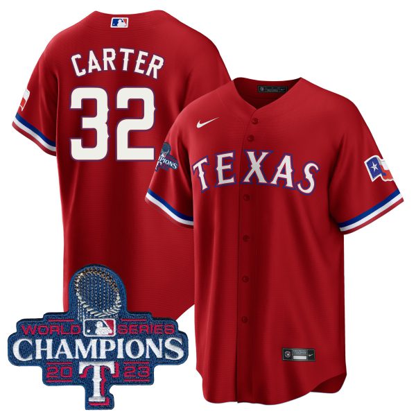Men's Texas Rangers 2023 World Series Champions Cool Base Jersey - All Stitched - Image 33