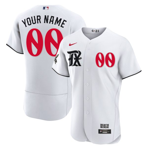 Texas Rangers 2023 City Connect Collection Custom Jersey - All Stitched - Image 3