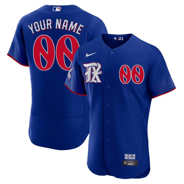 Texas Rangers 2023 City Connect Collection Custom Jersey - All Stitched - Image 5