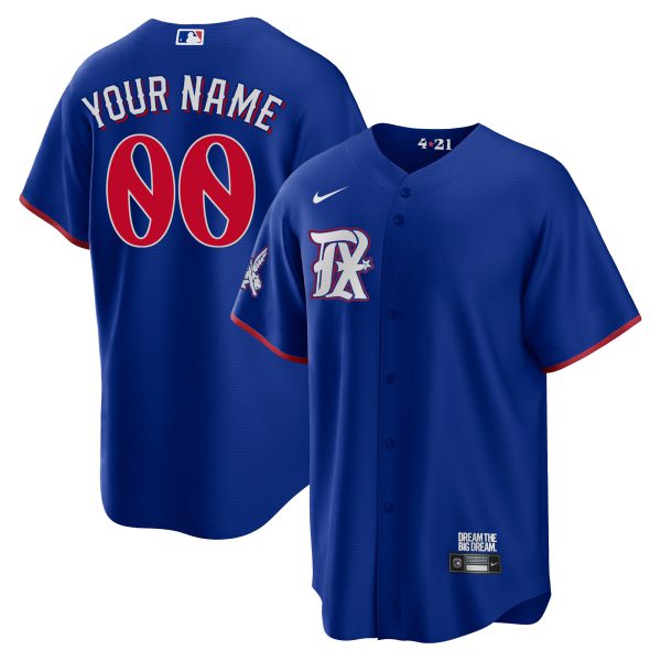 Texas Rangers 2023 City Connect Collection Custom Jersey - All Stitched - Image 6