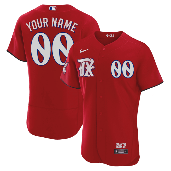 Texas Rangers 2023 City Connect Collection Custom Jersey - All Stitched - Image 9