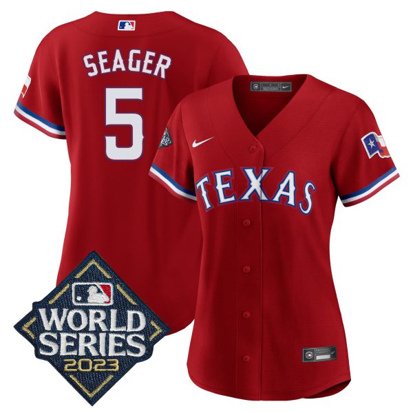 Women's Texas Rangers 2023 World Series Baseball Jersey - All Stitched - Image 28